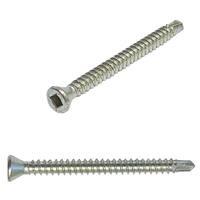 #7 X 1" Drywall Self-Drilling Screw, Trim Head, Square Drive, Zinc